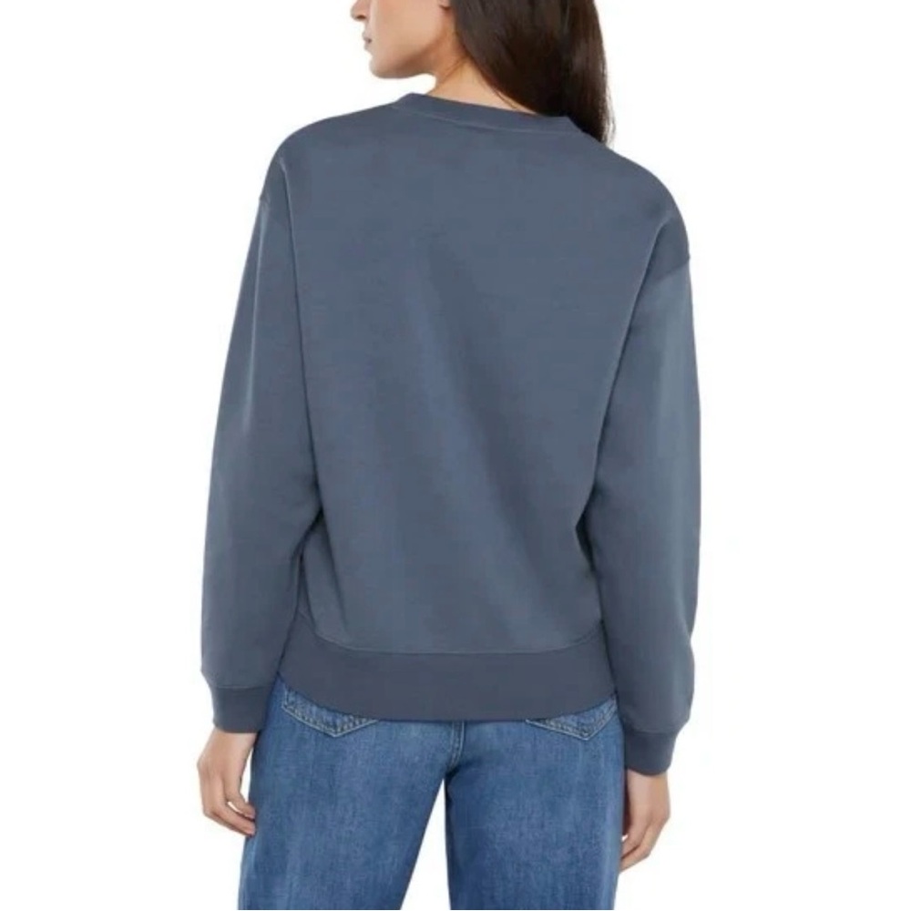 GAP Women's Crewneck Sweatshirt in Slate Blue - Picture 5 of 6